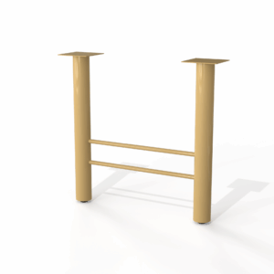 Gold Smith h-leg-table-base-3-inch-upright – elegant look from modsilver’s H-Base with 3” Uprights