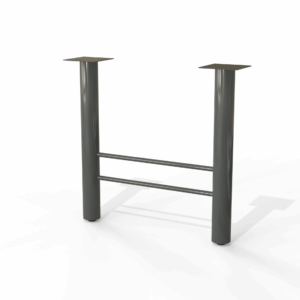 Graphite h-leg-table-base-3-inch-upright – part of modsilver’s H-Base 3” Uprights range