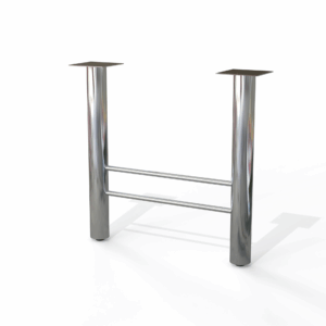 Kromezone h-leg-table-base-3-inch-upright – sleek 3” upright base from modsilver’s H-Base series