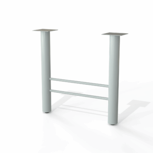 Silver h-leg-table-base-3-inch-upright – modsilver’s 3” upright H-Base for modern interiors