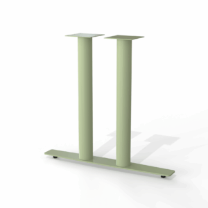 Aspen Green table base – Modsilver Footprint Double T