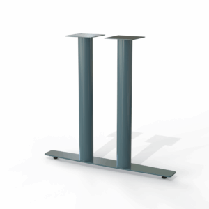 Colonial Blue table base – Modsilver Footprint Double T model
