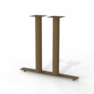 Desert Brass table base – Modsilver Footprint Double T