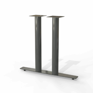 Graphite table base – Modsilver Footprint Double T