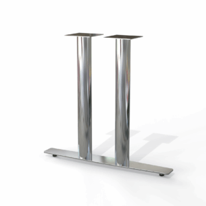 Kromezone finish table base – Modsilver Footprint Double T