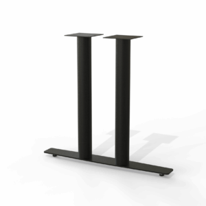 Textured Black table base – Modsilver Low Profile Double T design