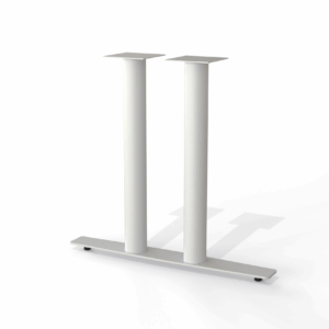 White table base – Modsilver Footprint Double T series